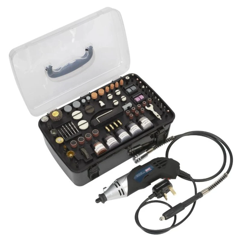Sealey Multipurpose Rotary Tool & Engraver Kit 219pc 230V